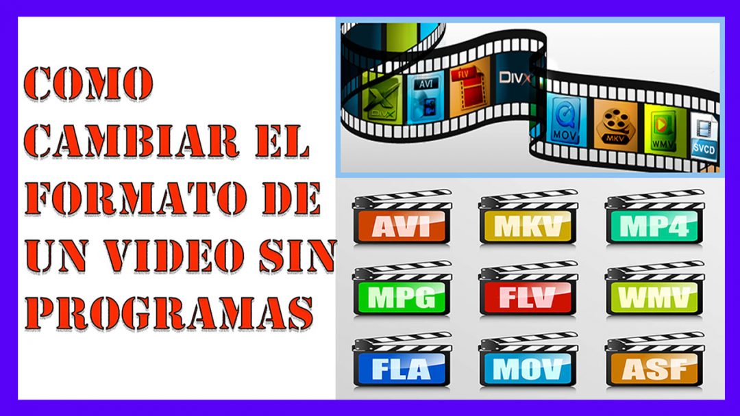 Como Convertir O Cambiar El Formato De Un Video Sin Programas