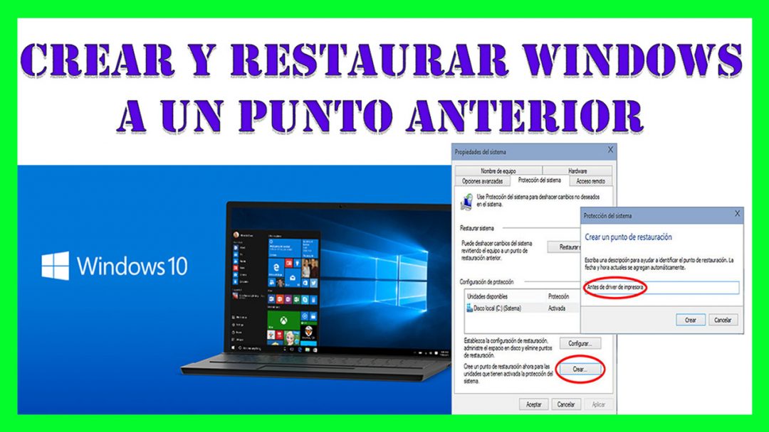 Como Crear Y Restaurar Windows 10 A Un Punto A Nterior Paso A Paso 5585